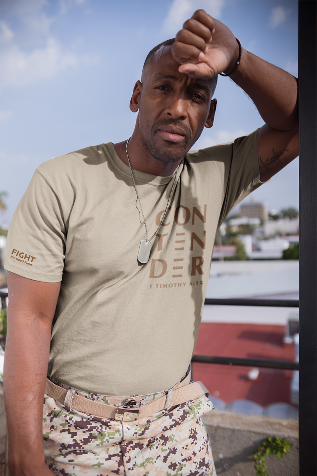 Tan CONTENDER Tee