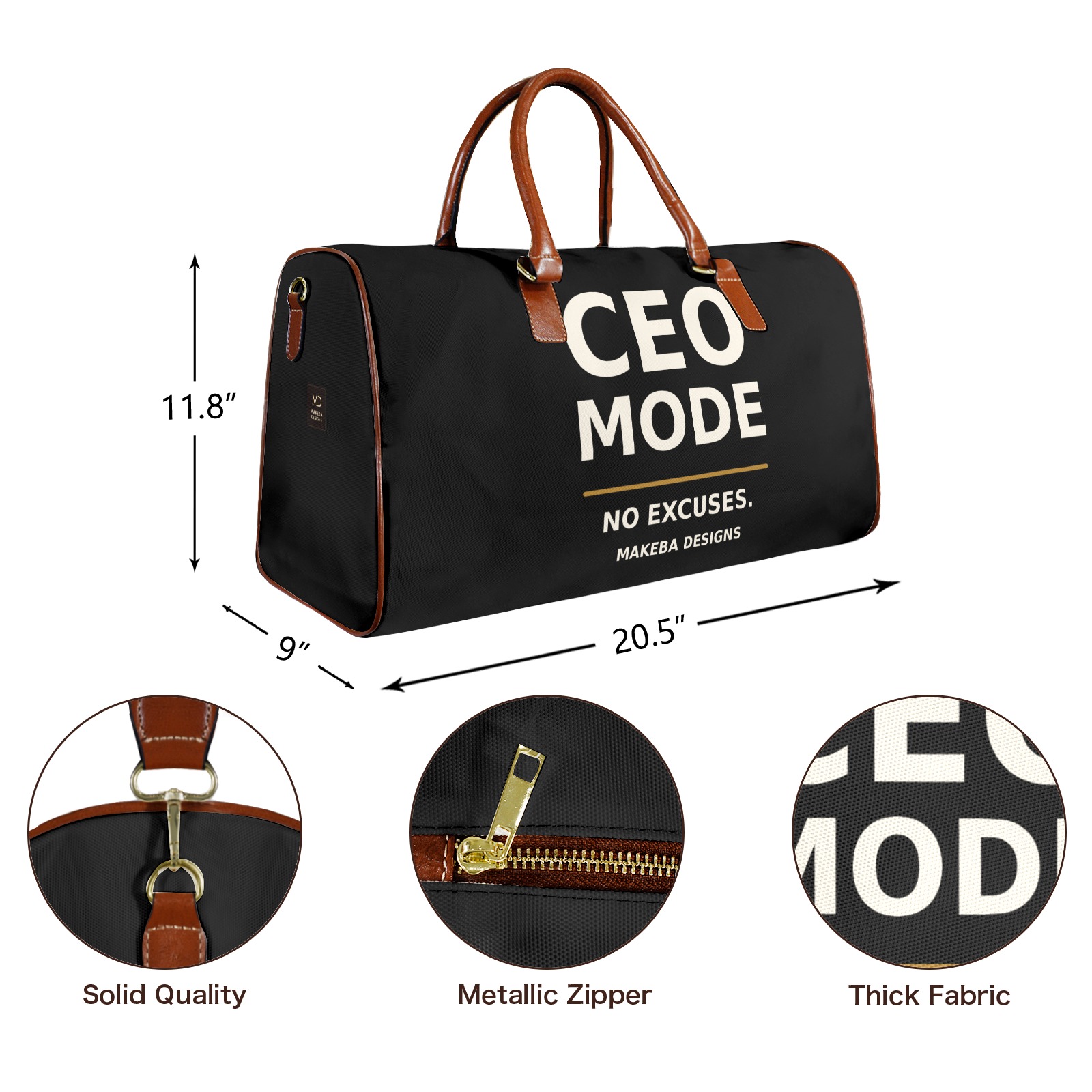 Custom Travel Bag detail